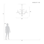 Alicek Candle  Round Chandelier 42" - kimoylights