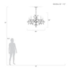 Alicek Candle  Round Chandelier 43" - kimoylights