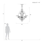 Alicek Candle Round Chandelier 44" - kimoylights