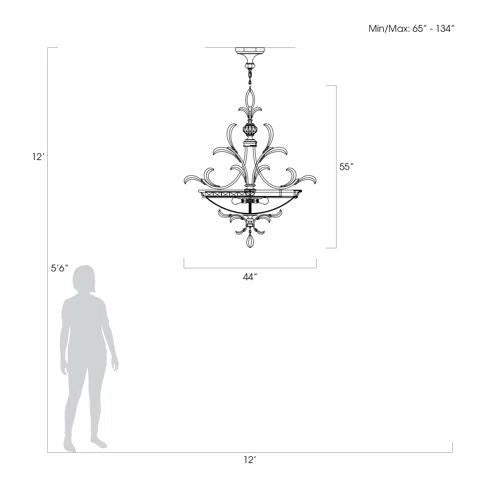 Alicek Candle Round Chandelier 32" - kimoylights