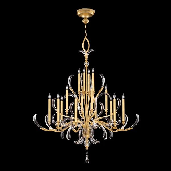 Alicek Candle Round 3-Tier Chandelier 58" - kimoylights