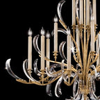 Alicek Candle  Arcs  2-Tier Chandelier 57" - kimoylights