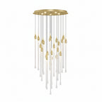 Allure Multi-LED Long Glass Chandelier