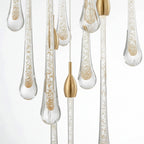 Allure Multi-LED Long Glass Chandelier