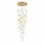 Allure Multi-LED Long Glass Chandelier