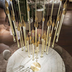 Allure Multi-LED Long Glass Chandelier