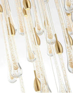 Allure Multi-LED Long Glass Chandelier