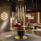 Allure Multi-LED Long Glass Chandelier