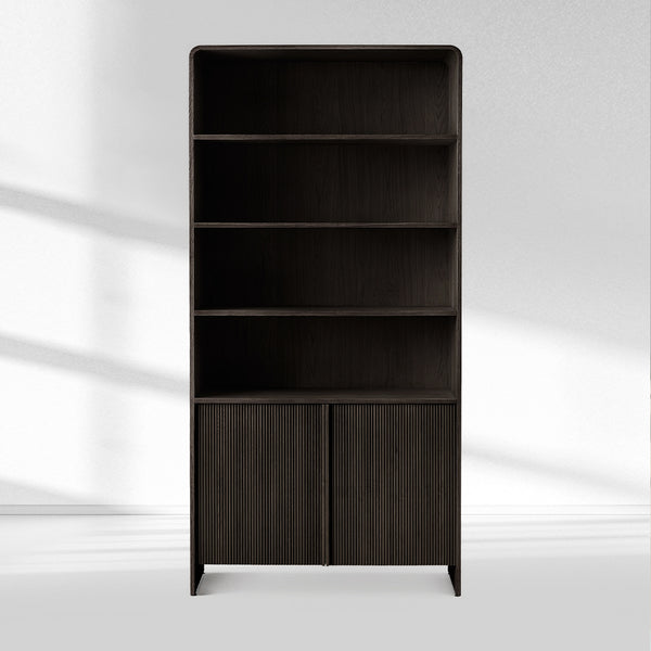 Alova Wood Open Sideboard Hutch 45"W