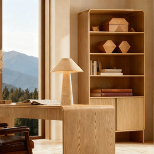 Alova Wood Open Sideboard Hutch 45"W