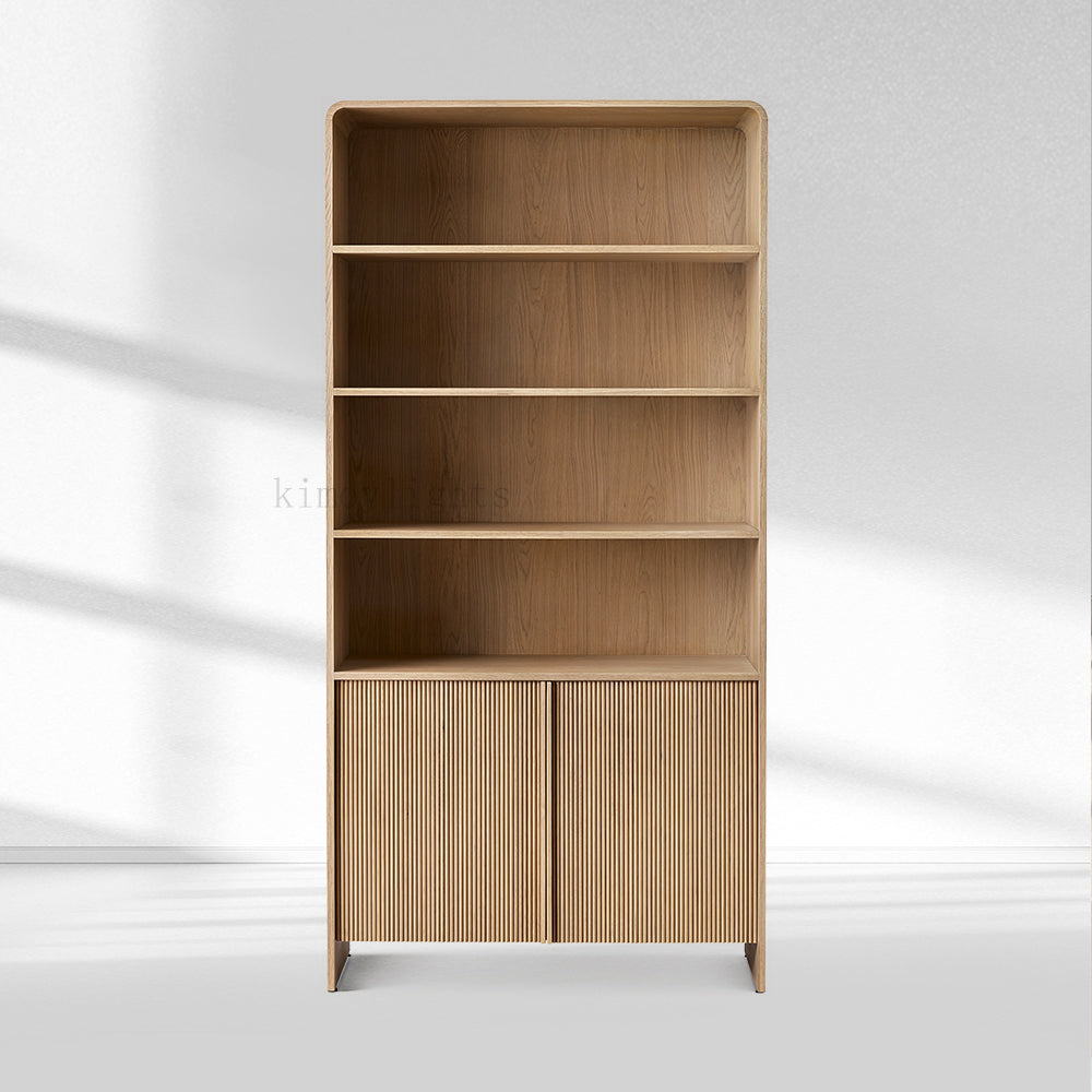 Alova Wood Open Sideboard Hutch 45"W