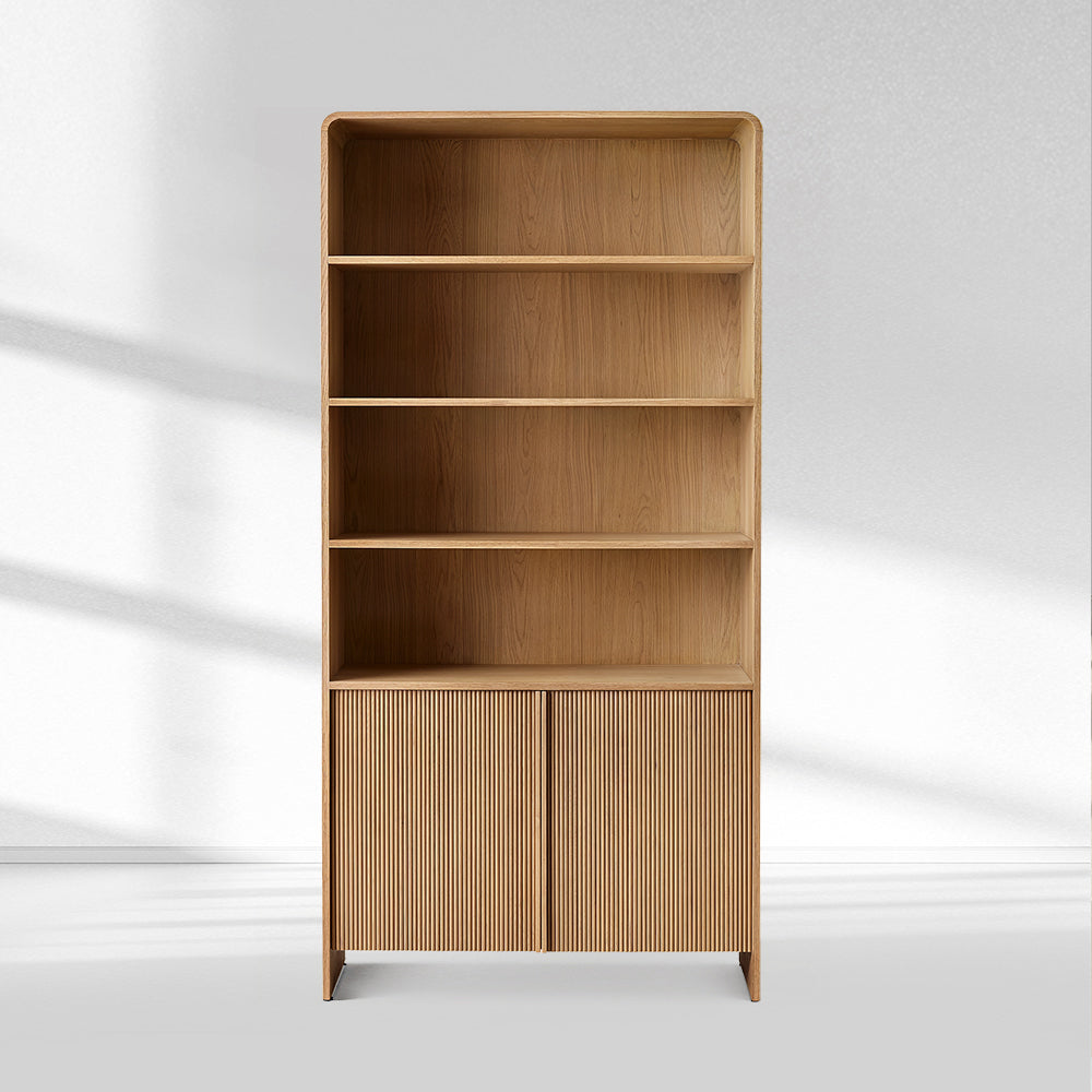 Alova Wood Open Sideboard Hutch 45"W