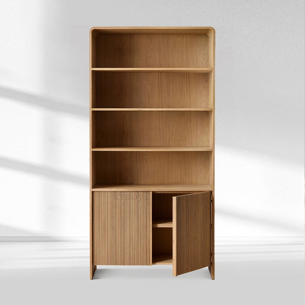 Alova Wood Open Sideboard Hutch 45"W