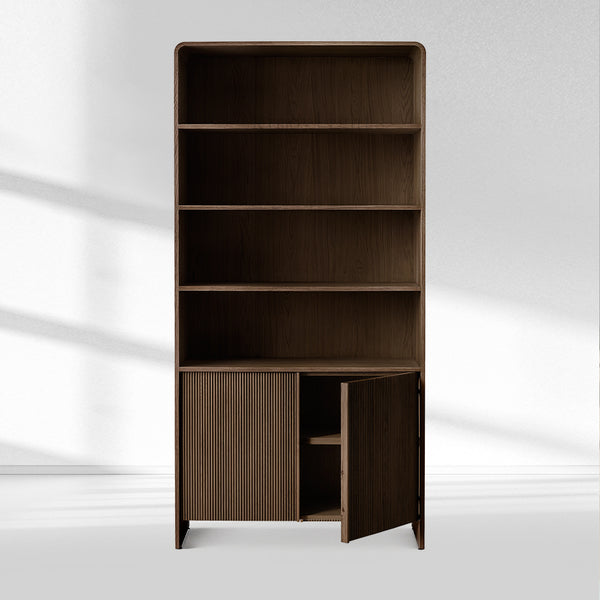 Alova Wood Open Sideboard Hutch 45"W