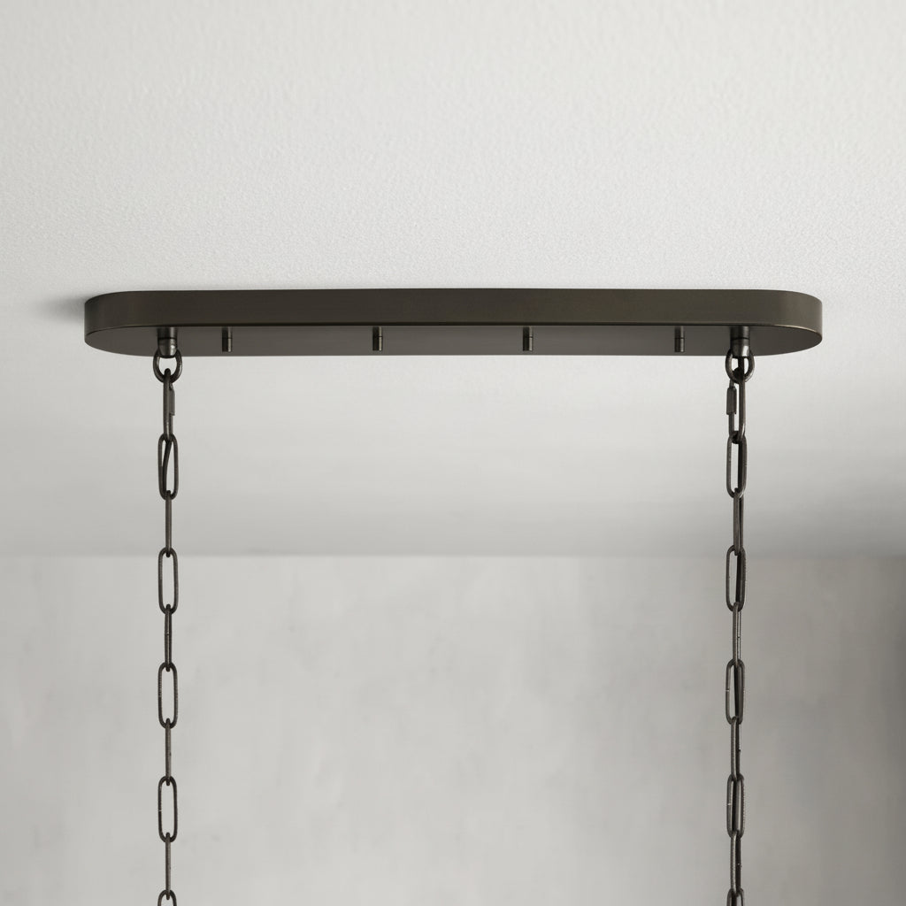 Lime Glass Oval Chandelier 54"W/65"W - kimoylights