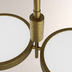 Amos Dual Shallow Drums Chandelier