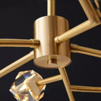 Angelia Faceted Oval Chandelier For Living Room - kimoylights