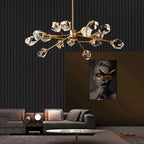 Angelia Faceted Oval Chandelier For Living Room - kimoylights