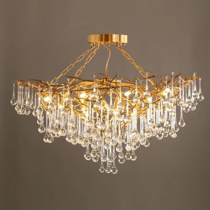 Anita Brass Chandelier - kimoylights