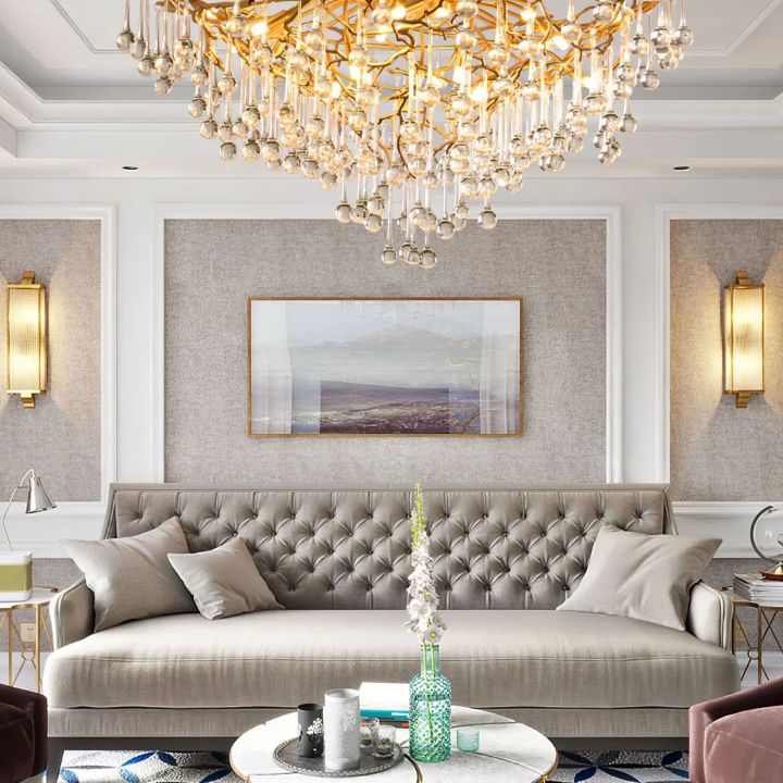 Anita Brass Chandelier - kimoylights