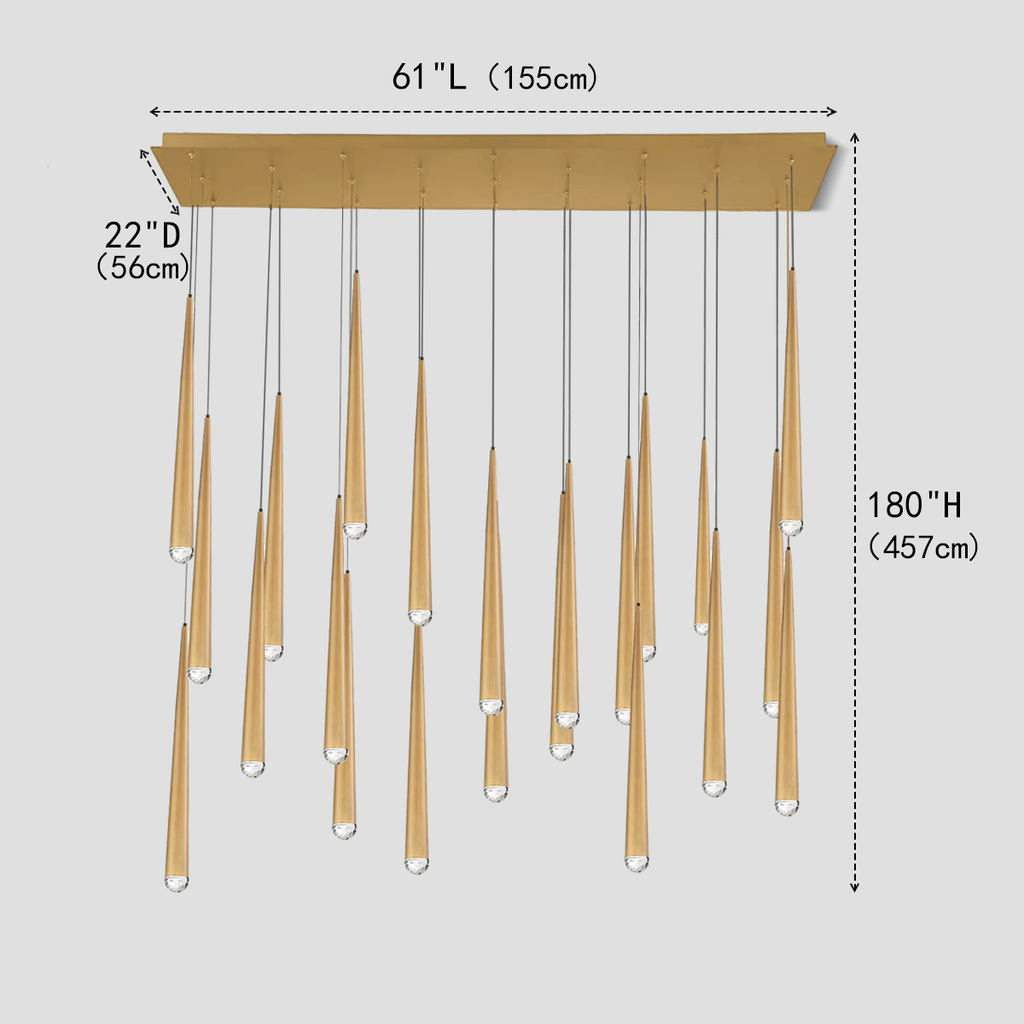 Harry Rectangle Tubular Pendant