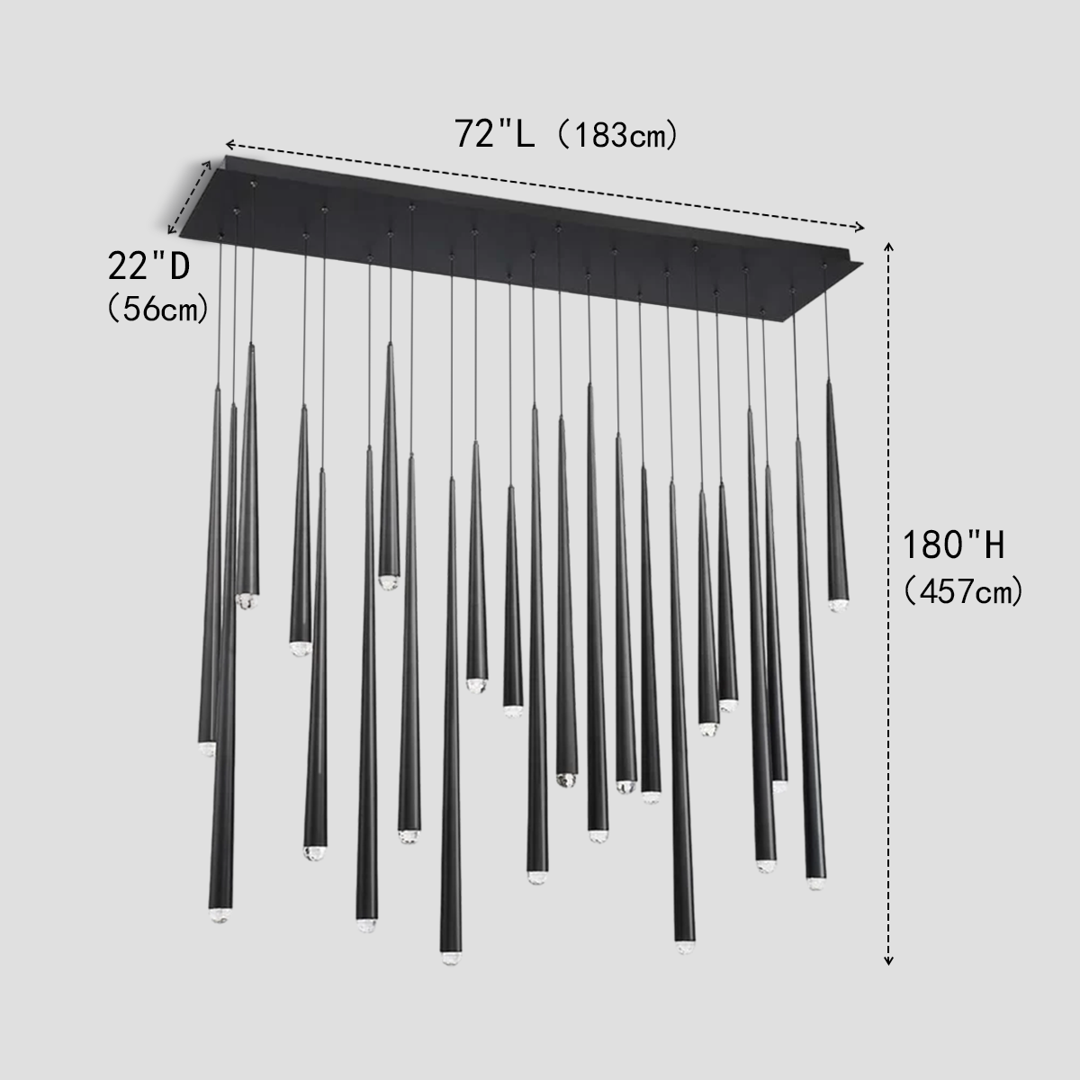 Harry Rectangle Tubular Pendant