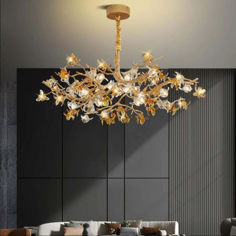 Aosta Brass Branch Chandelier  -kimoylights
