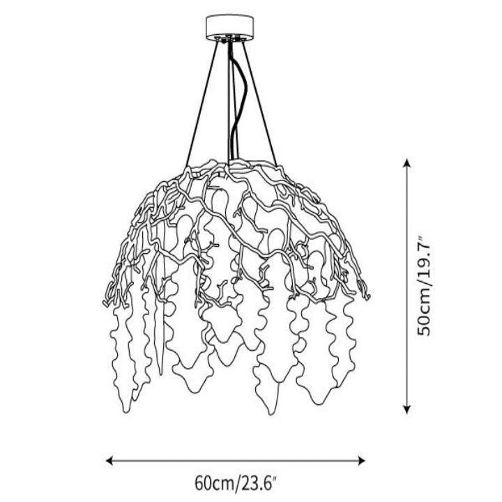 Aqua Dome Chandelier  - kimoylights