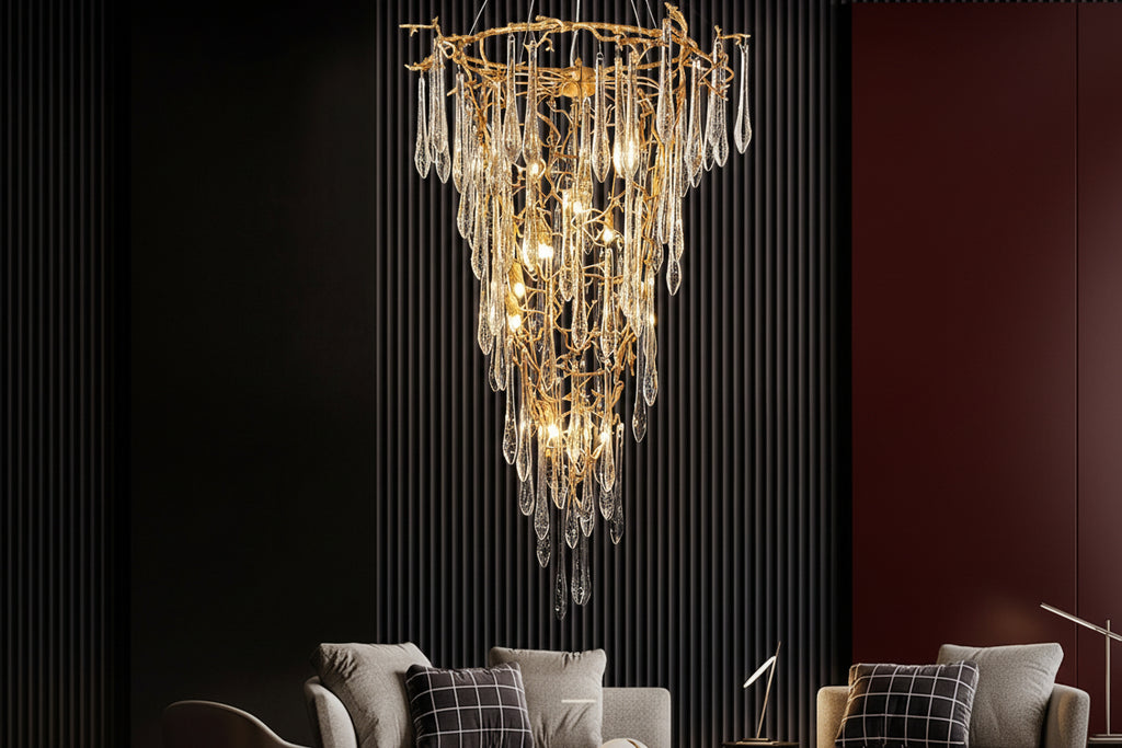 Aqua Parable Chandeliers - kimoylights