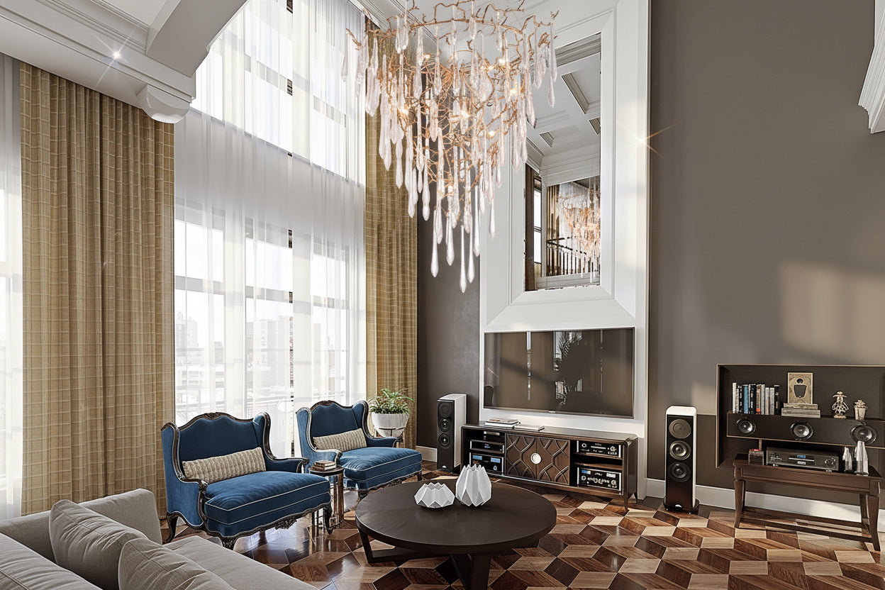 Aqua Parable Chandeliers - kimoylights
