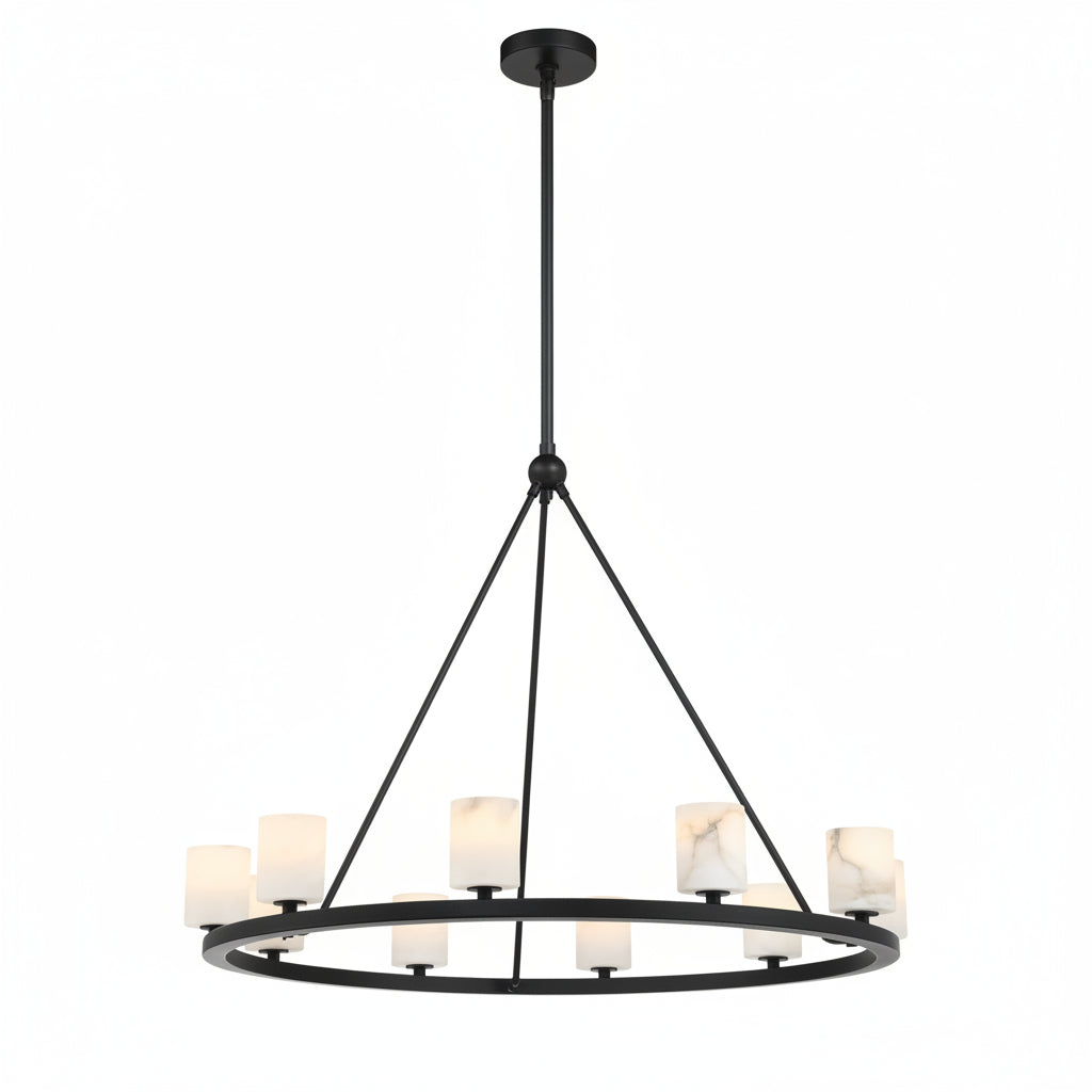 Aragon 12 Light Chandelier Alabaster