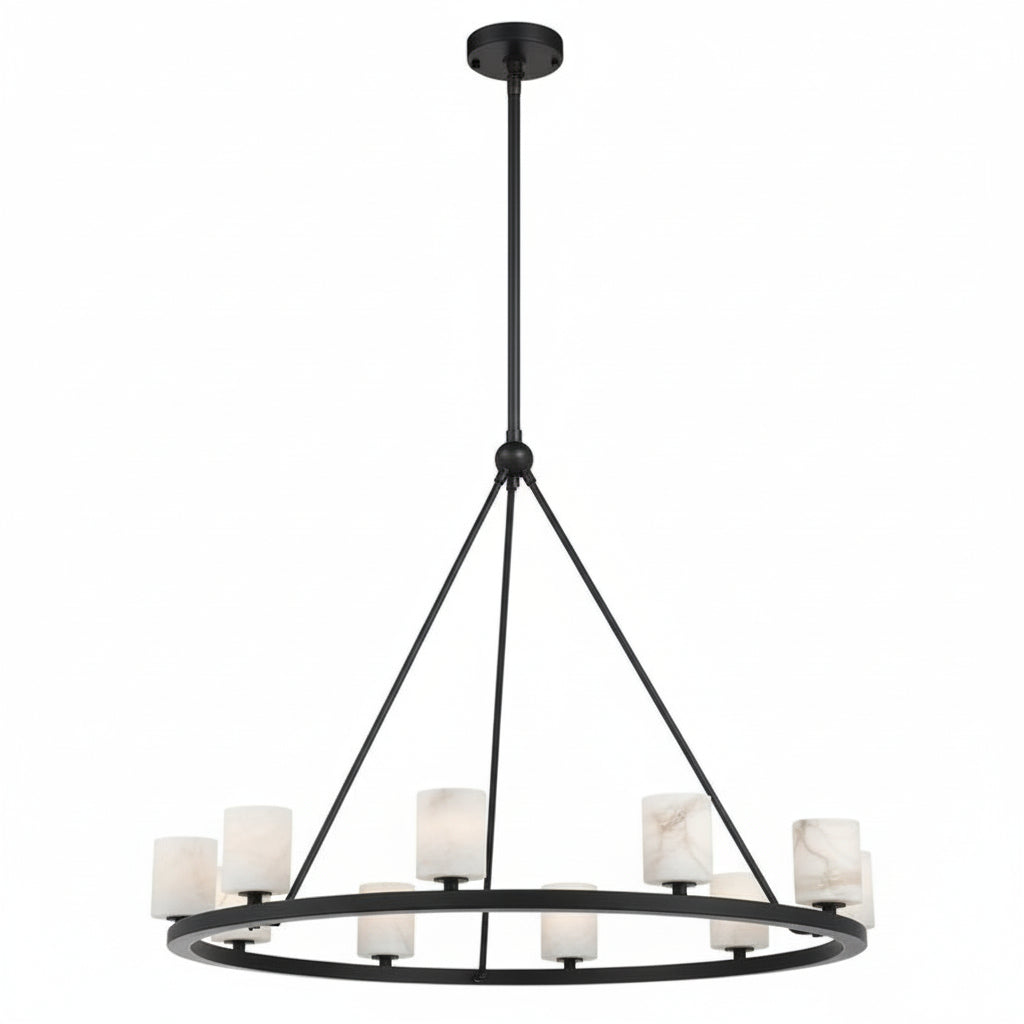 Aragon 12 Light Chandelier Alabaster