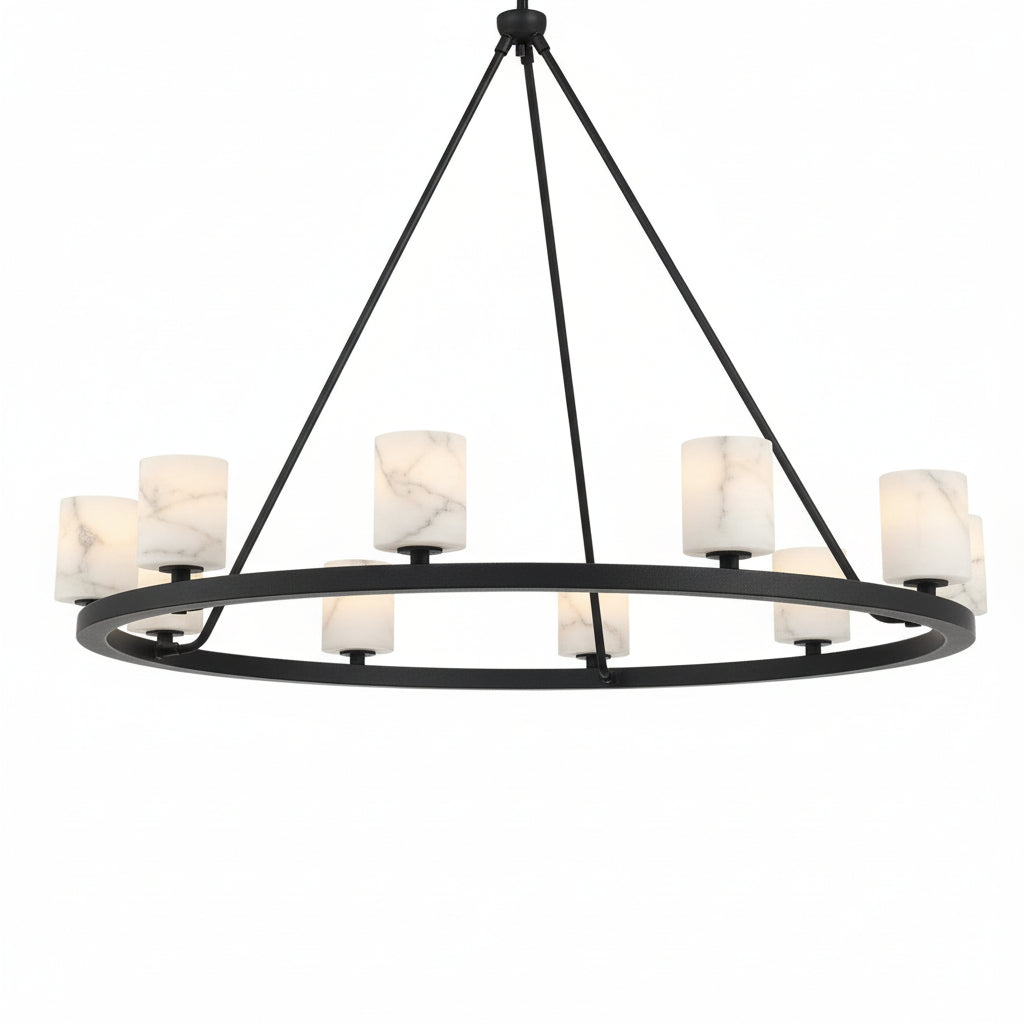 Aragon 12 Light Chandelier Alabaster