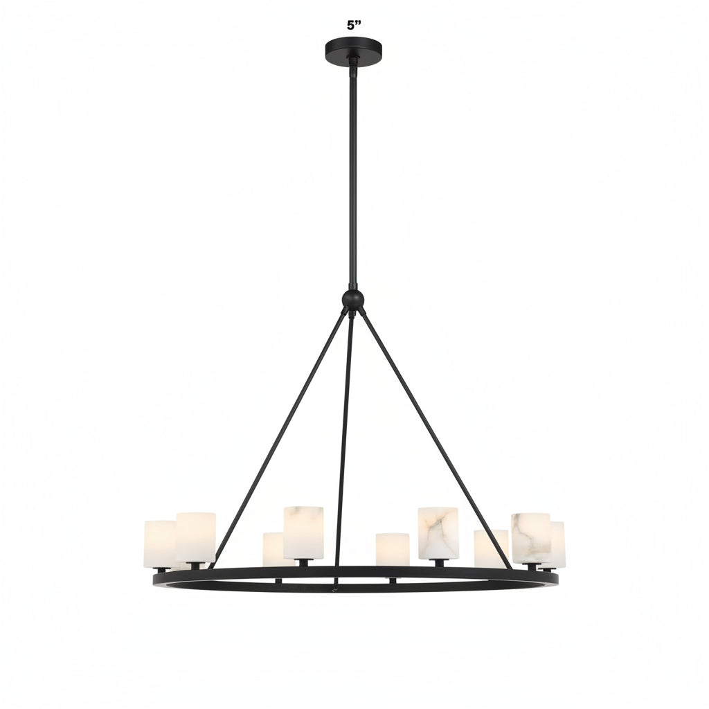Aragon 12 Light Chandelier Alabaster