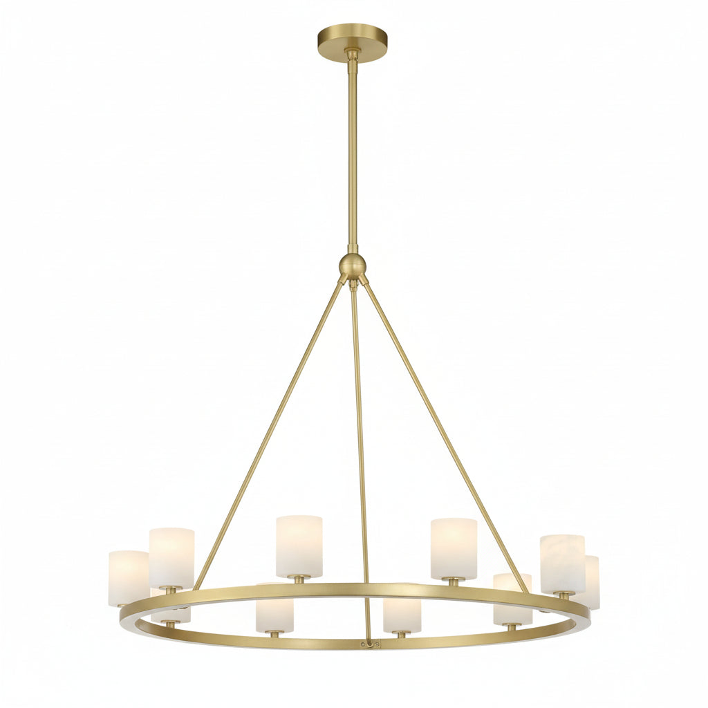Aragon 12 Light Chandelier Alabaster