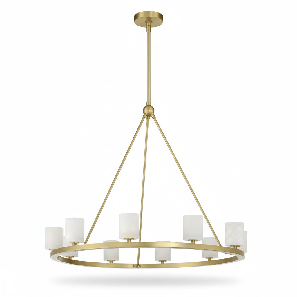 Aragon 12 Light Chandelier Alabaster