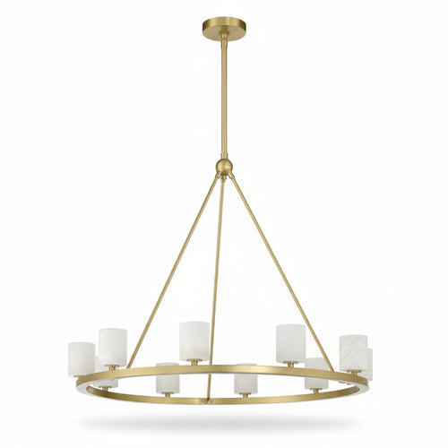 Aragon 12 Light Chandelier Alabaster
