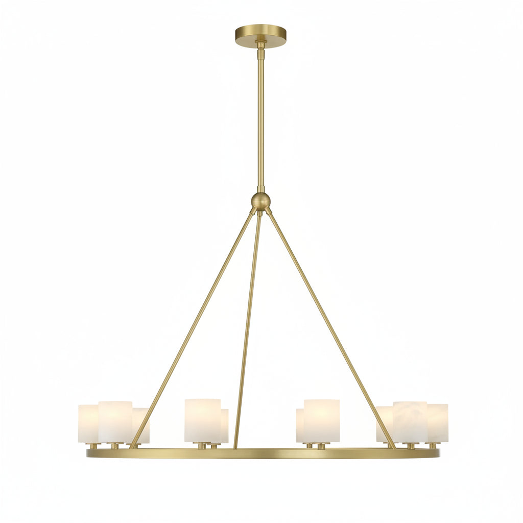 Aragon 12 Light Chandelier Alabaster