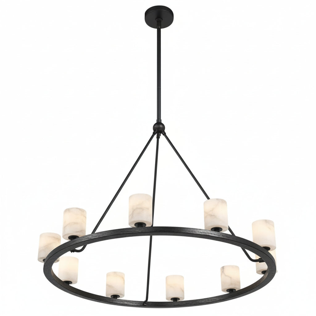 Aragon 12 Light Chandelier Alabaster