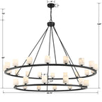 Aragon 30 Light Chandelier Alabaster