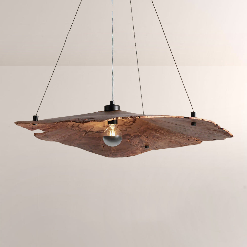 Arris Live-Edge Wood Chandelier