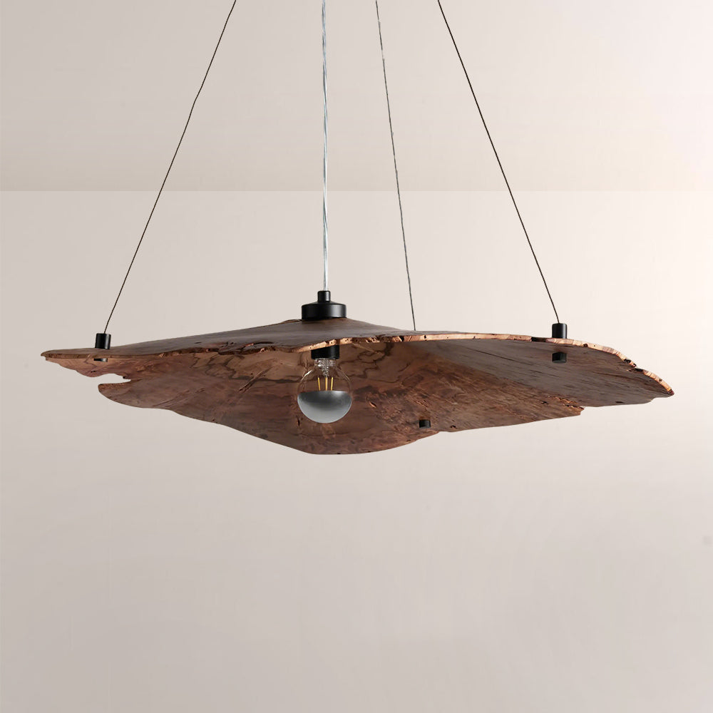 Arris Live-Edge Wood Chandelier