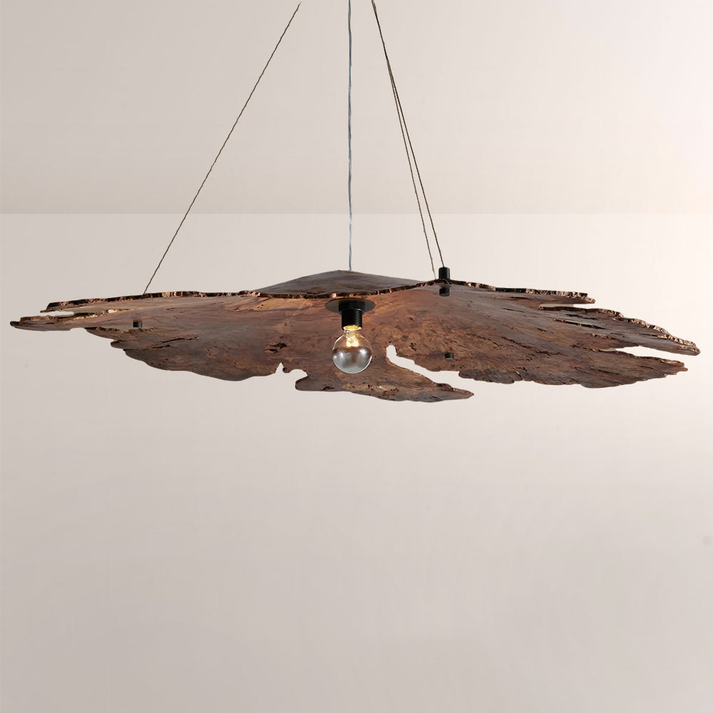 Arris Live-Edge Wood Chandelier