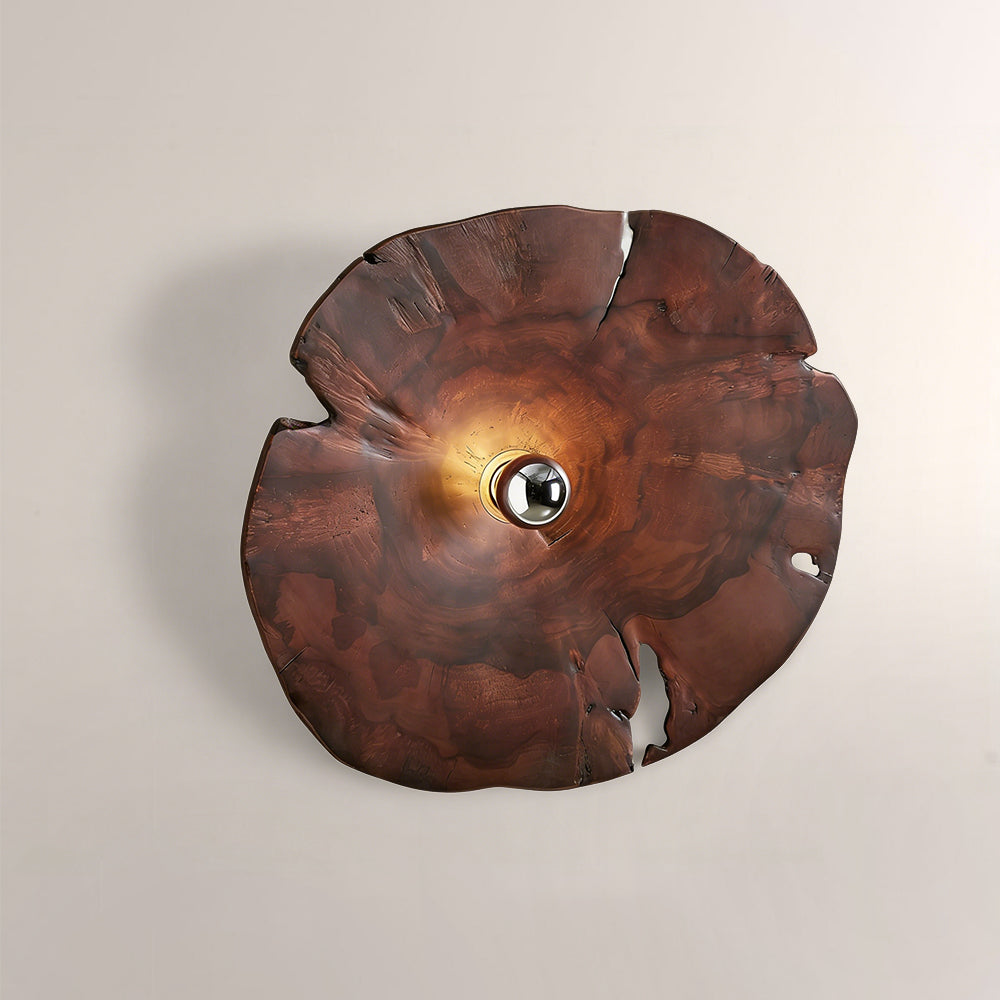 Arris Live-Edge Wood Wall Sconce