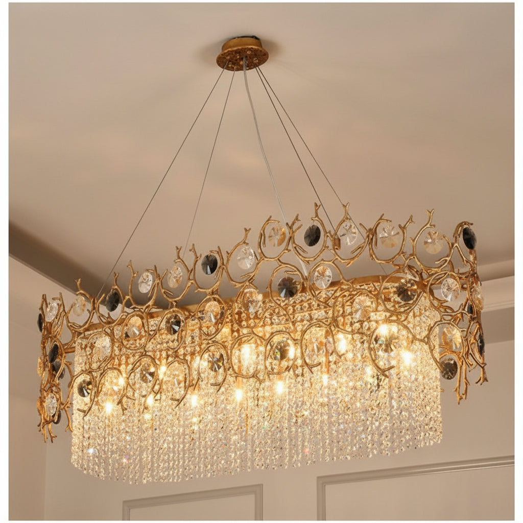 Art Dining Crystal Branch Chandelier -kimoylights