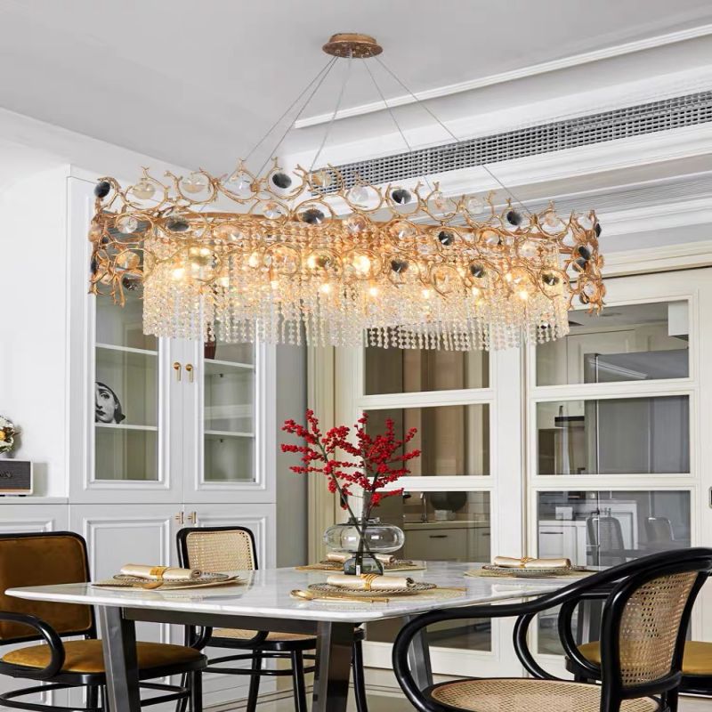Art Dining Crystal Branch Chandelier - kimoylights