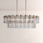 Art Glass Delsia Linear Chandelier