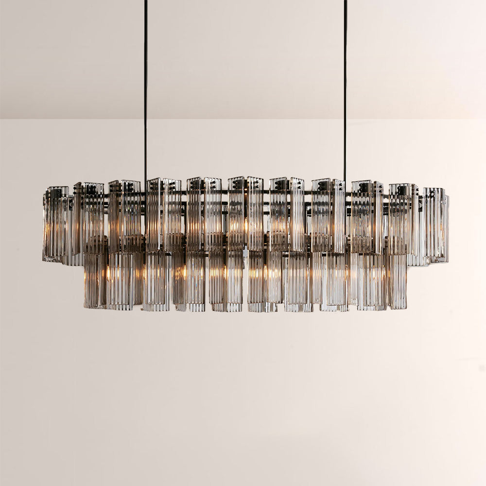 Art Glass Delsia Linear Chandelier