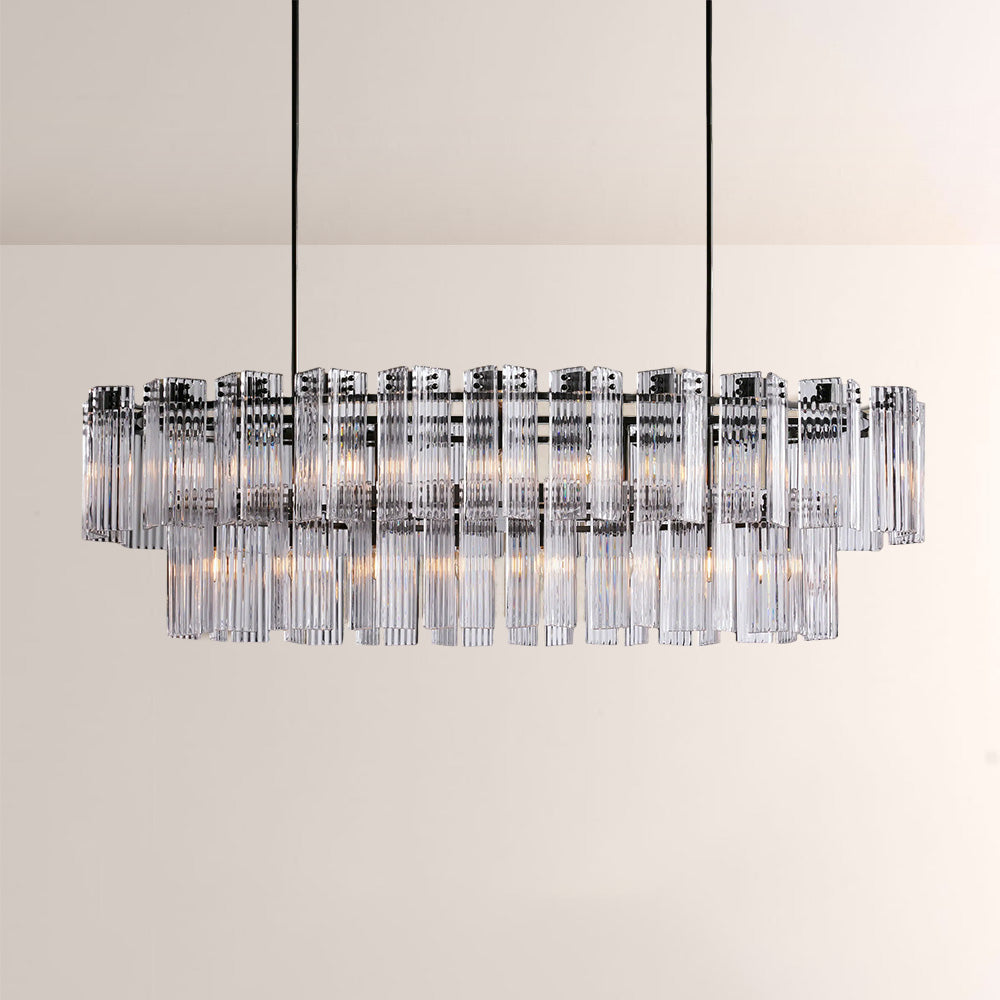 Art Glass Delsia Linear Chandelier