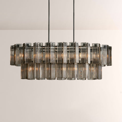 Art Glass Delsia Linear Chandelier